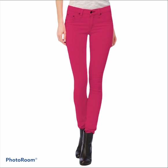rag & bone Denim - Rag & Bone Pink PFD Legging Jeans Stretch 28x30